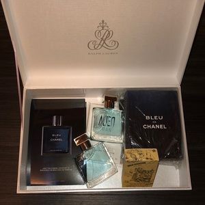 White Ralph Lauren gift box with included items!